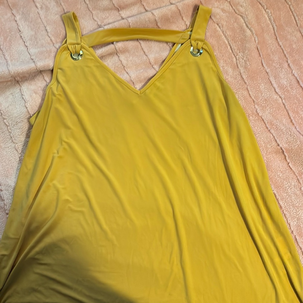 Nine West XL yellow blouse
